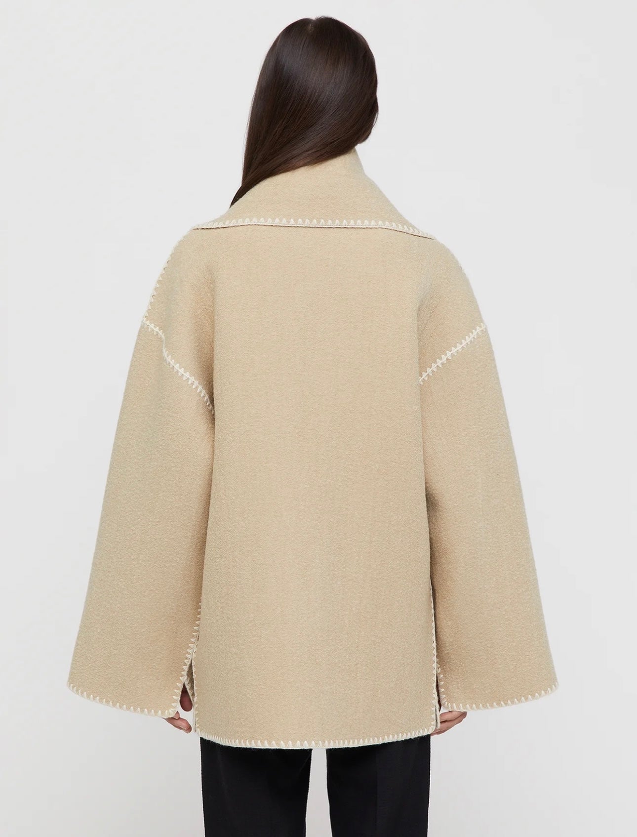 Toteme NEW Embroidered scarf jacket harvest