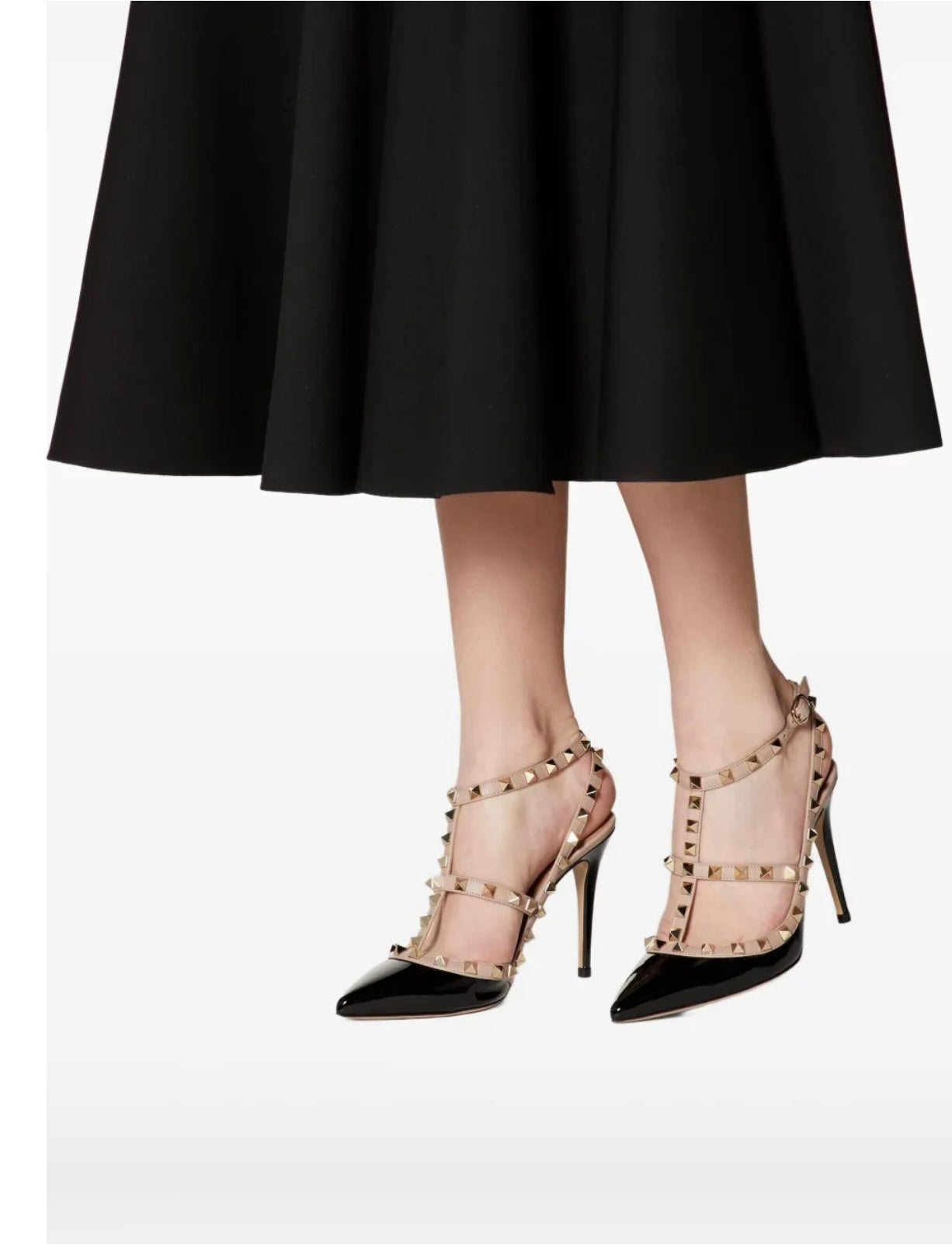 Valentino Garavani Rockstud Pointed Toe Caged Pumps