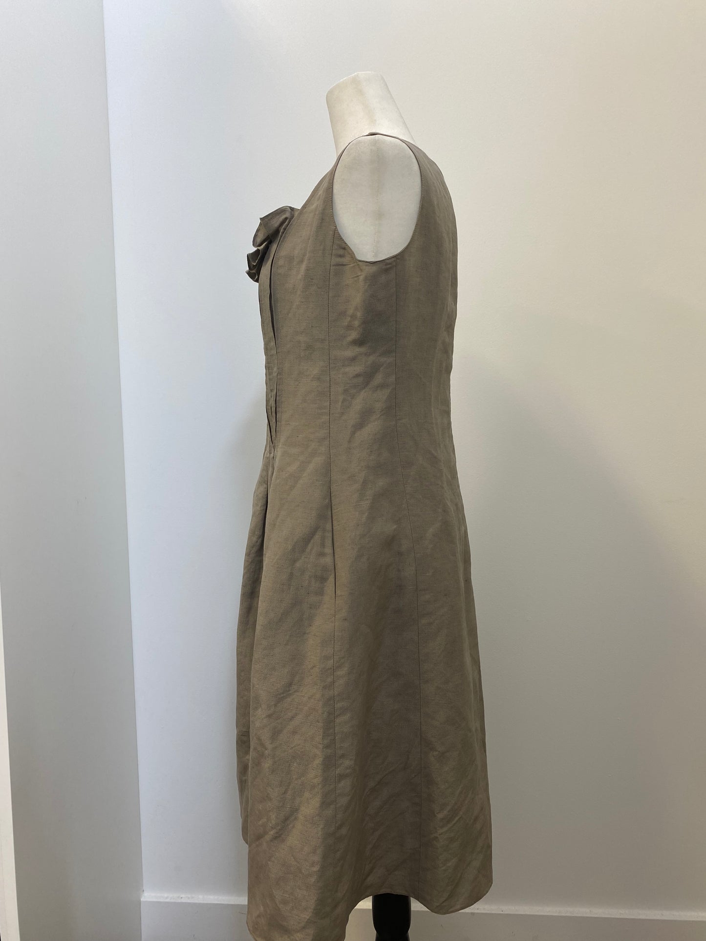 Giorgio Armani Ruffle Neck Dress