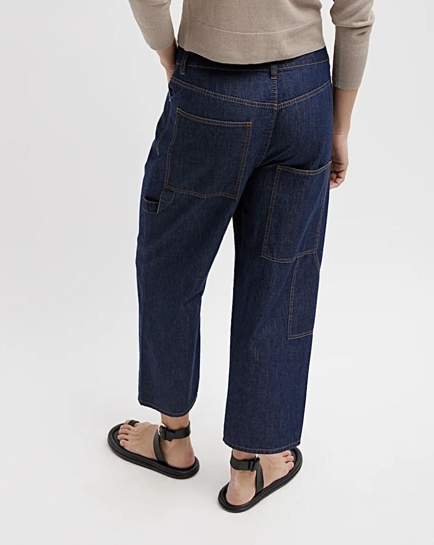 Tibi Dark Wash 3 Pocket Jeans, 25