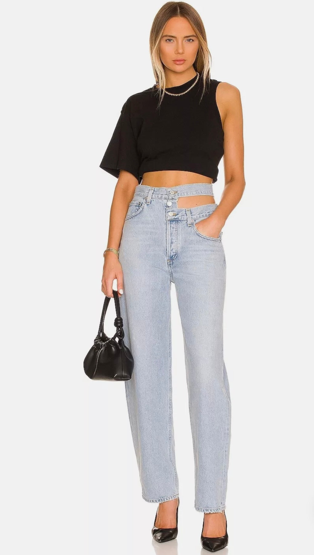 AGOLDE - BROKEN WAISTBAND JEANS