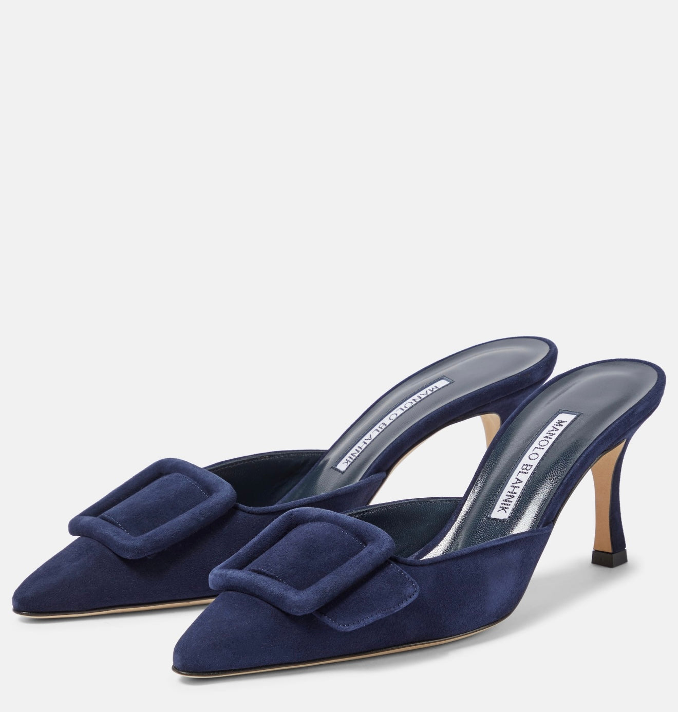 MANOLO BLAHNIK
Maysale suede mules