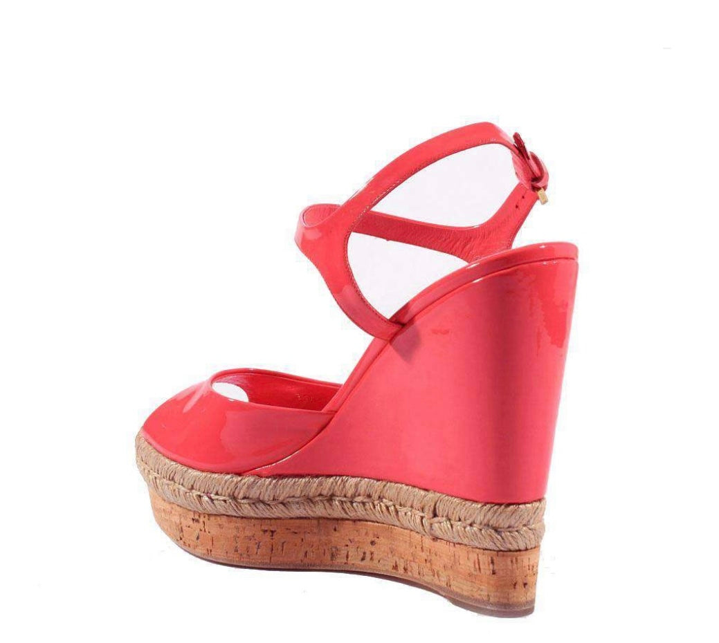 Gucci - Vernice Crystal Begunia Pink Wedges