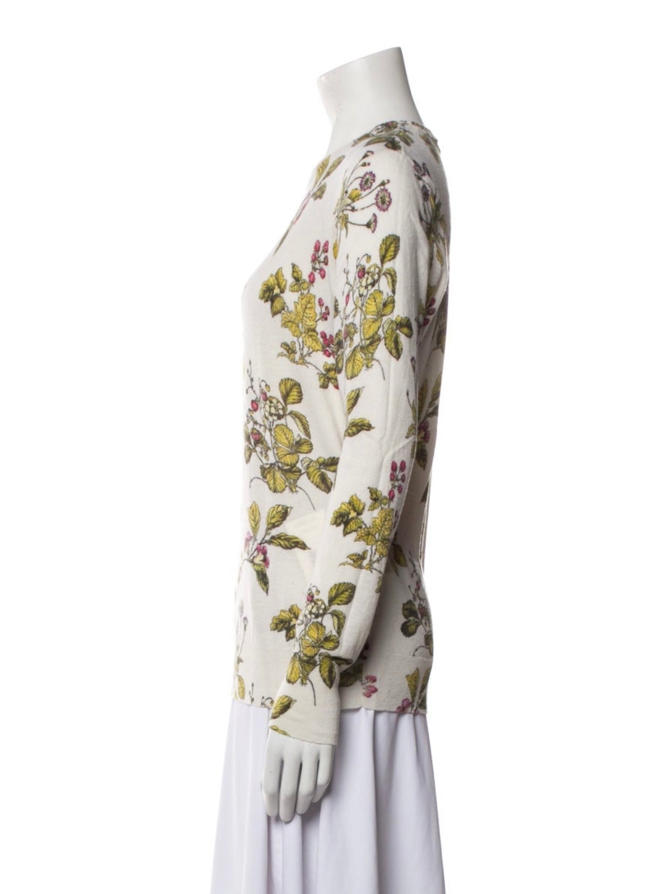 EQUIPMENT - FLORAL PRINT CREWNECK SWEATER