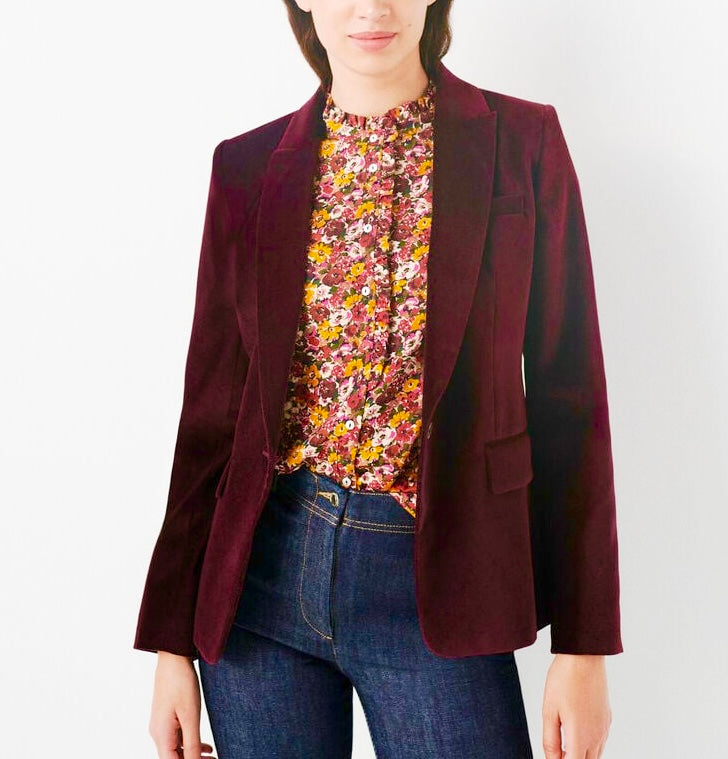 Caroll Paris Velvet Blazer