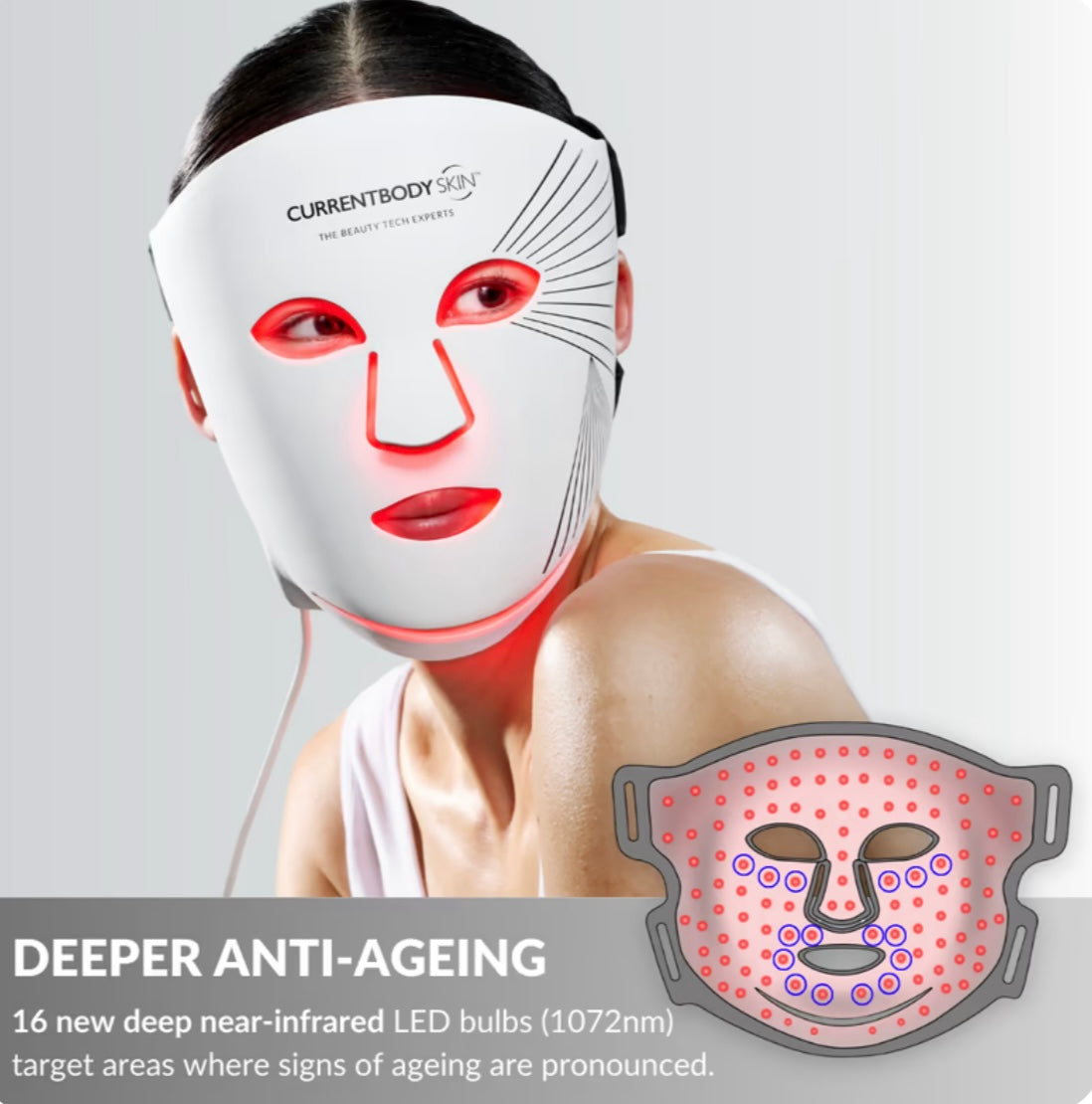 CurrentBody Skin LED Red Light Therapy Face Mask