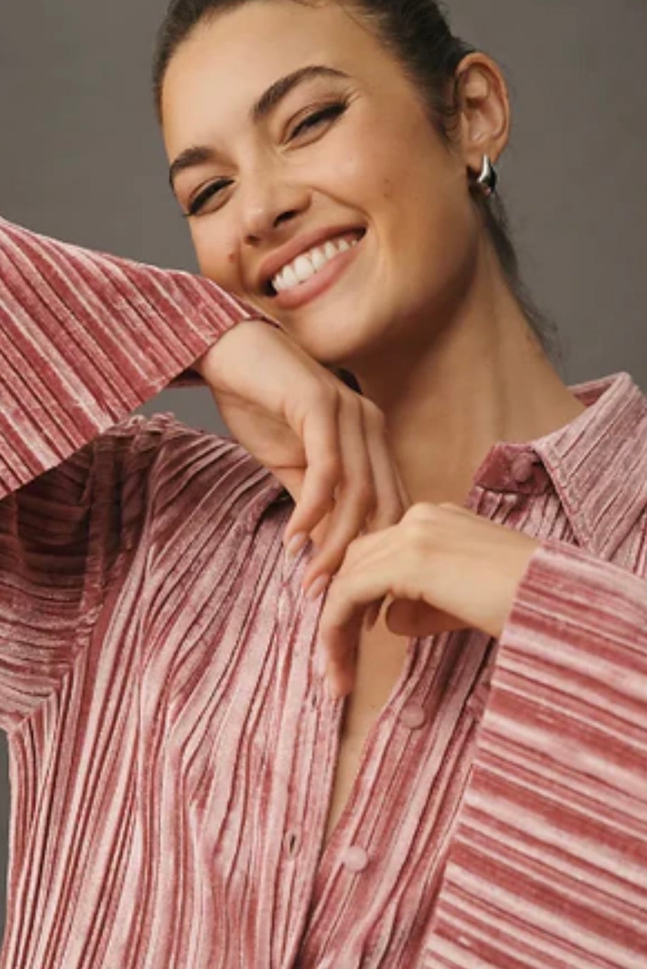 SABINA MUSAYEV - SMOKED PINK IVRI TOP