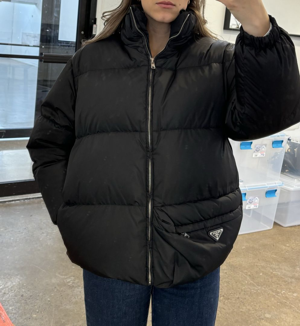 PRADA Puffer Jacket with Buckle