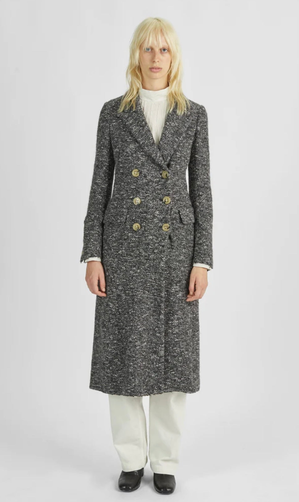 ETOILE ISABEL MARANT
Overton Double-Breasted Melange Coat