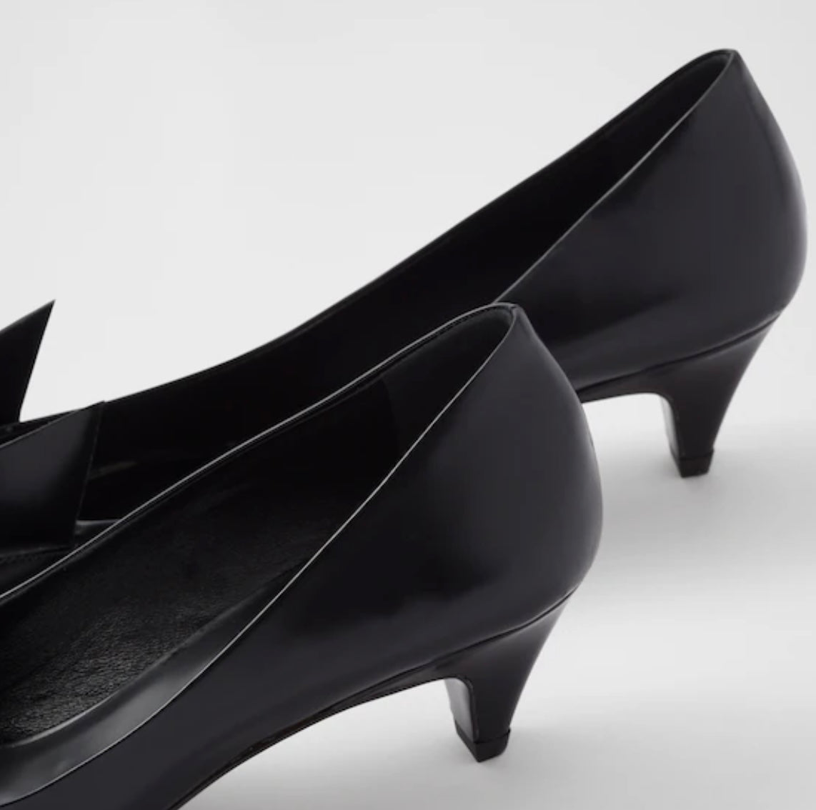 PRADA - Brushed Leather Pumps