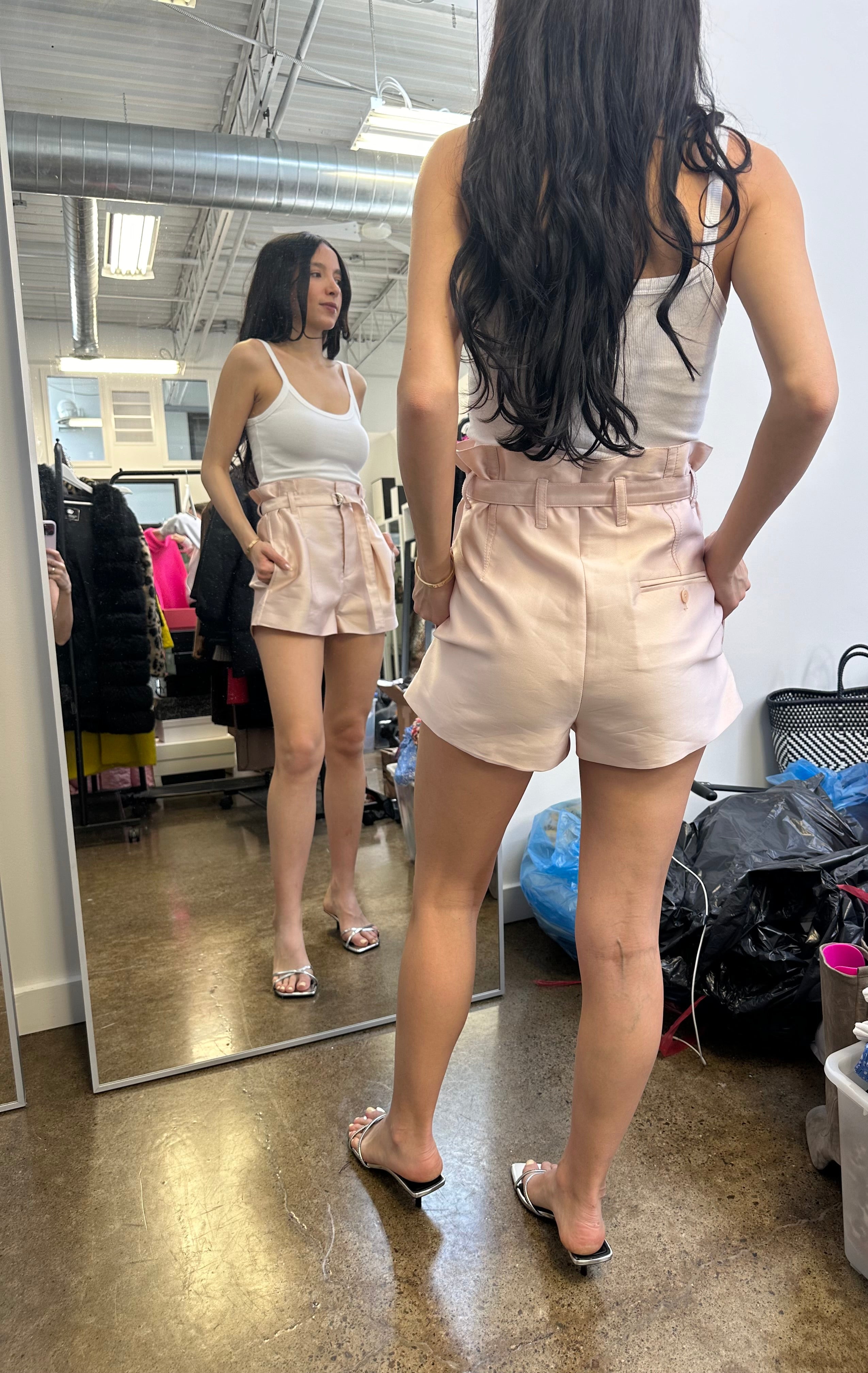3.1 Philip Lim - Pink Satin Shorts