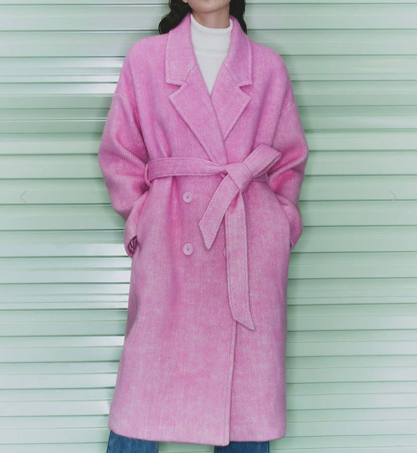 Urban Revivo Belted Woolen Coat