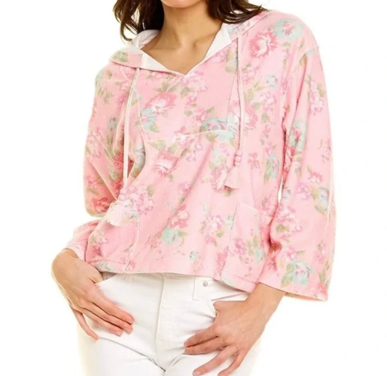 LoveShackFancy - Terry Floral Hoodie