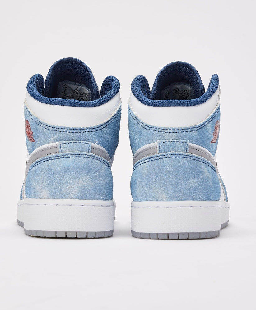 Jordan Kids Air Jordan 1 Mid SE "French Blue" sneakers