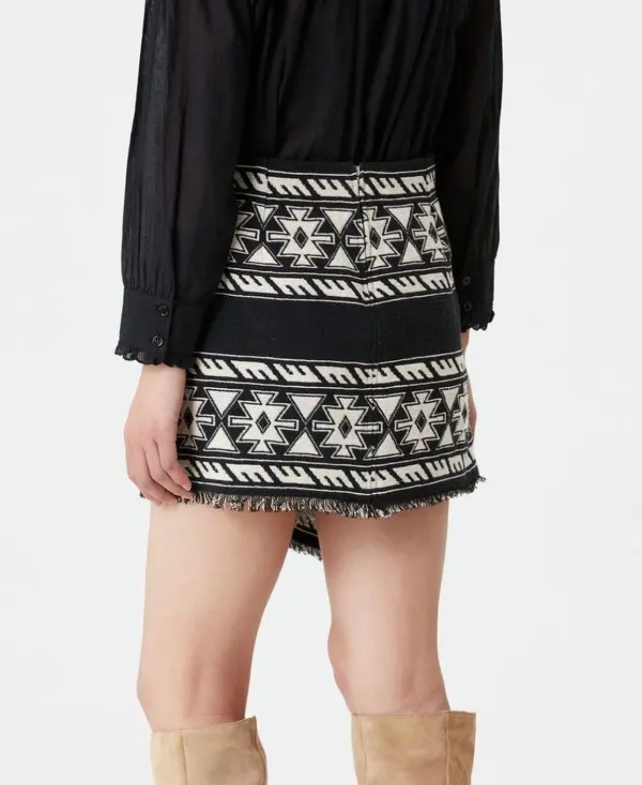 ISABEL MARANT ÉTOILE
Jiloa Jacquard Miniskirt - Black