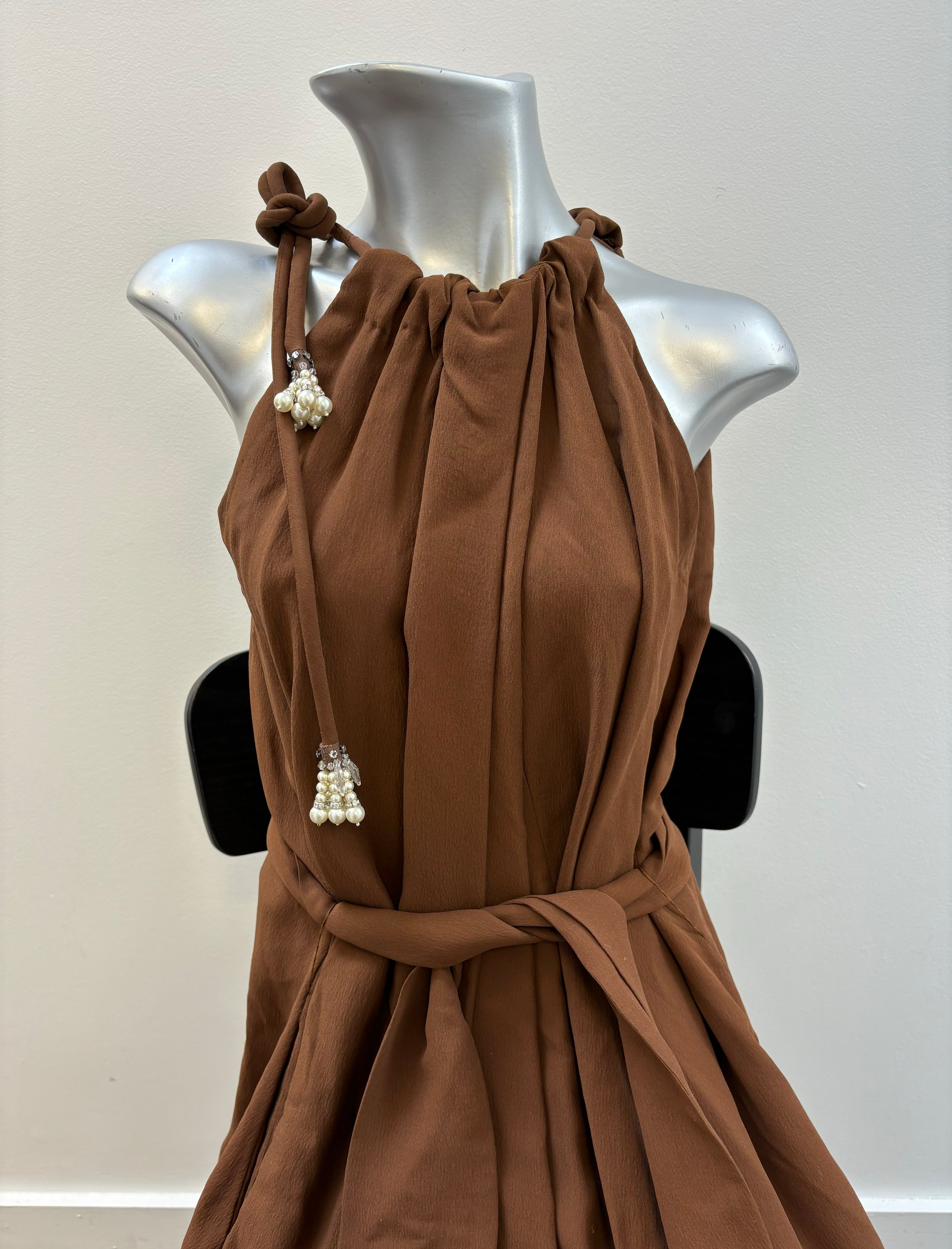 Lanvin Long Grecian Dress
