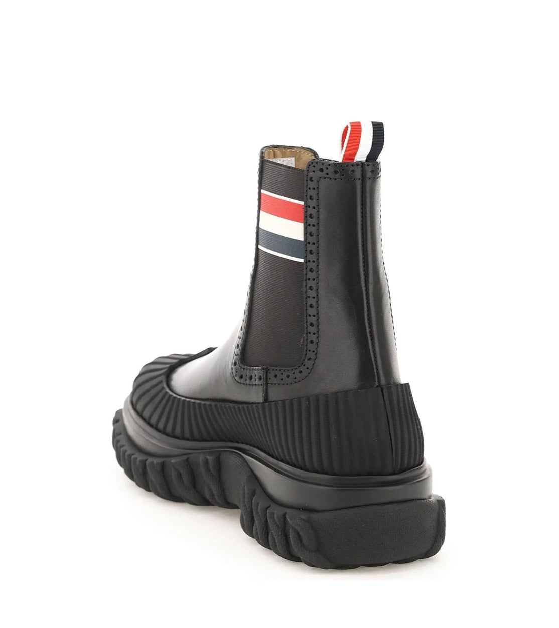 THOM BROWNE - Thom Browne RWB Striped Chelsea Boots