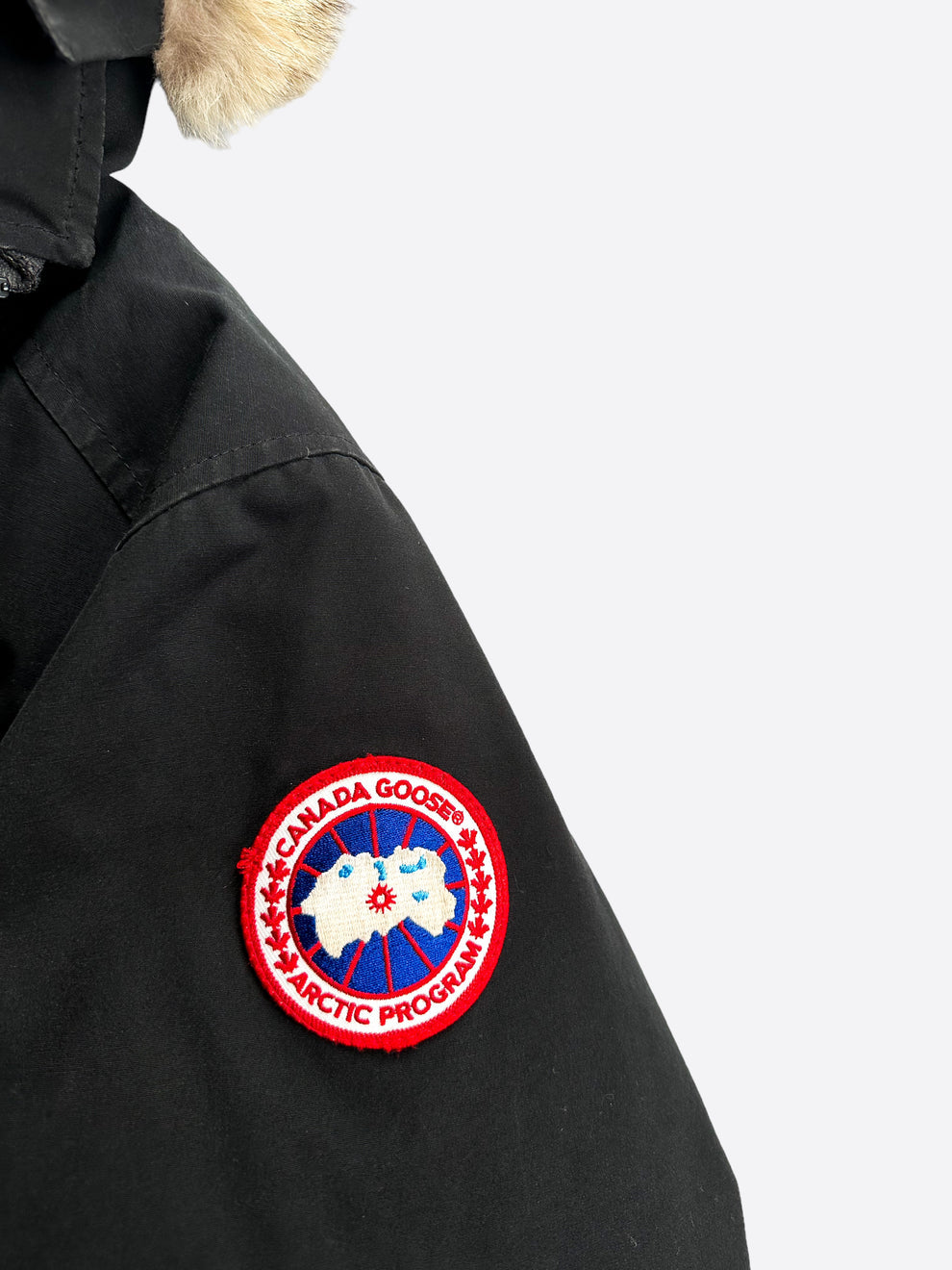CANADA GOOSE black mid length parka