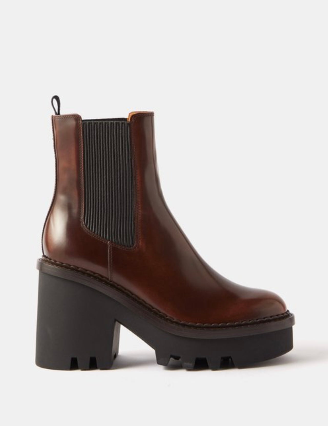 CHLOÉ owena leather chelsea boots