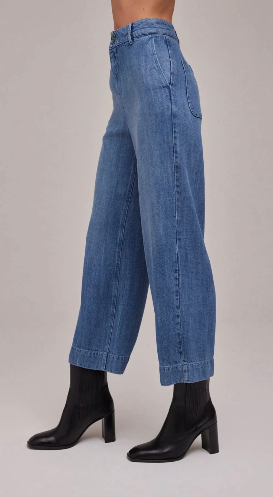 BELLA DAHL - Saige Wide Leg Crop Jeans Vint
