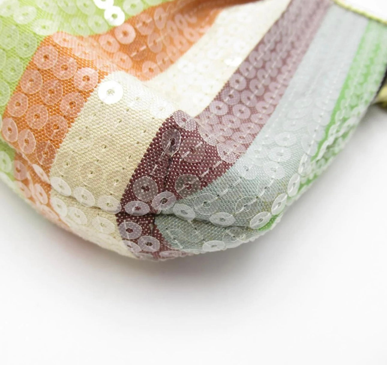 Coach Legacy Stripe Sequin Poppy Pouch 16382 Multiple colors