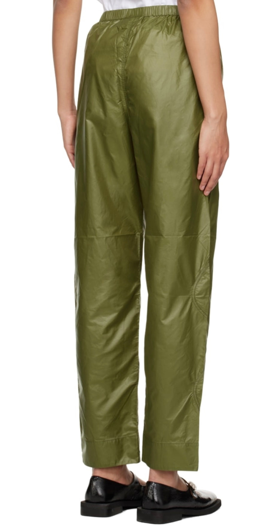 GANNI
Khaki Elasticized Trousers