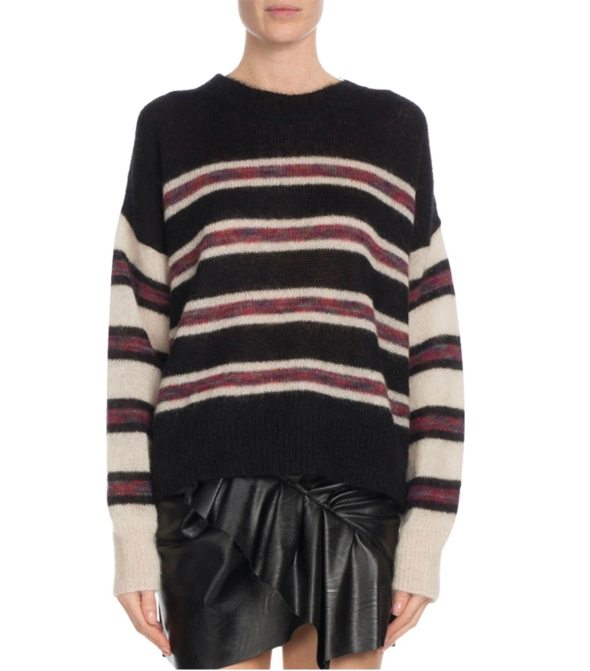 Isabel Marant Etoile
Russell Striped Mohair Pullover Sweater