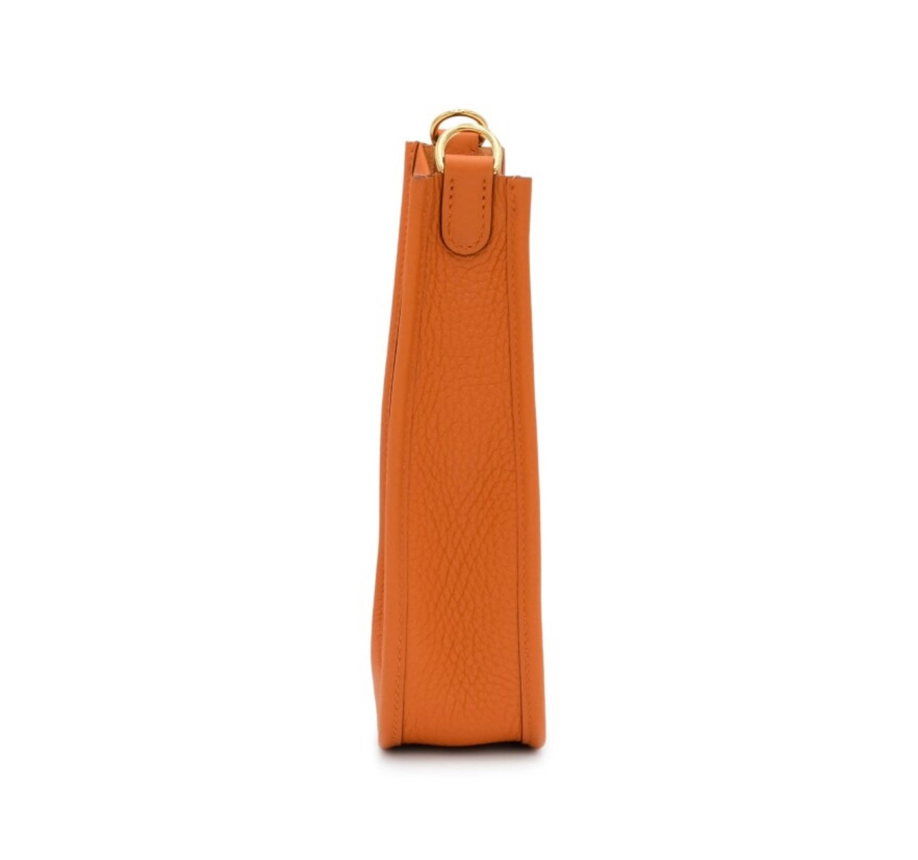 HERMES - Orange H Clemence Mini Evelyne II TPM 16 Gold Hardware, 2023