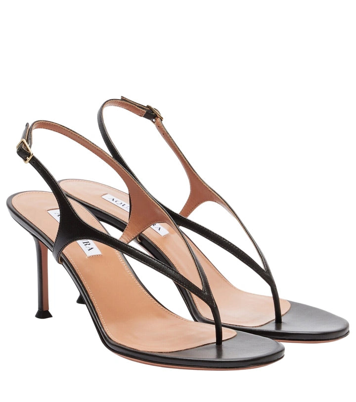 AQUAZZURA brown heel sandals - new but no box