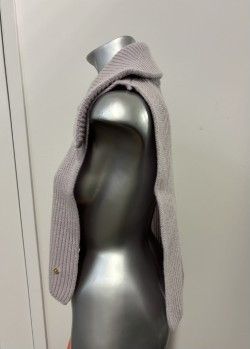 SANDRO Knit Quarter Zip Vest