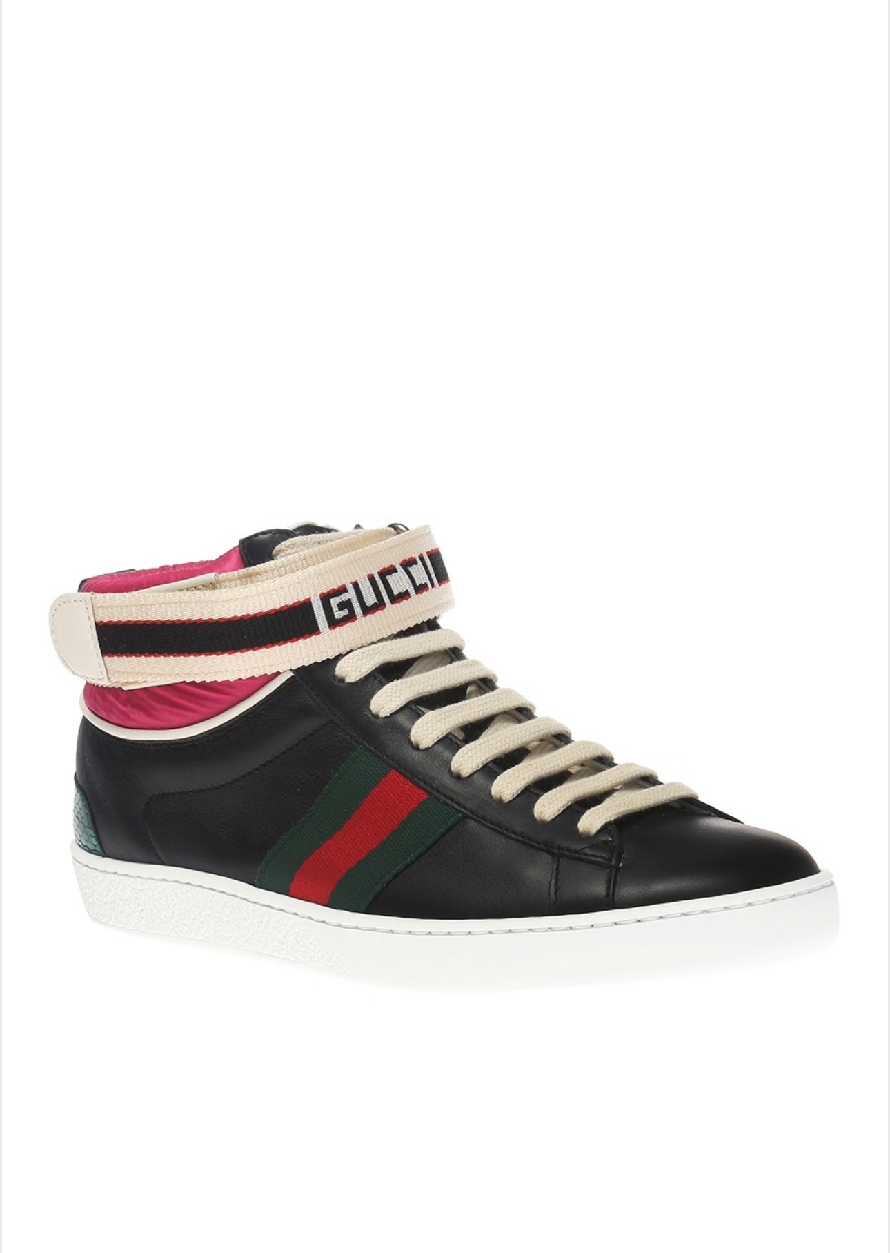GUCCI
ANKLE HIGH SPORT SHOES WITH A 'WEB' STRIPE