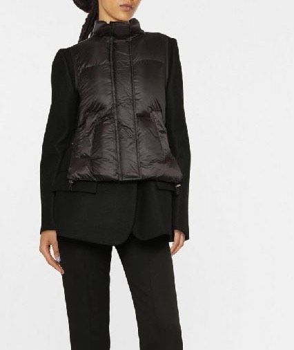 SACAI Wool and Puffer Coat