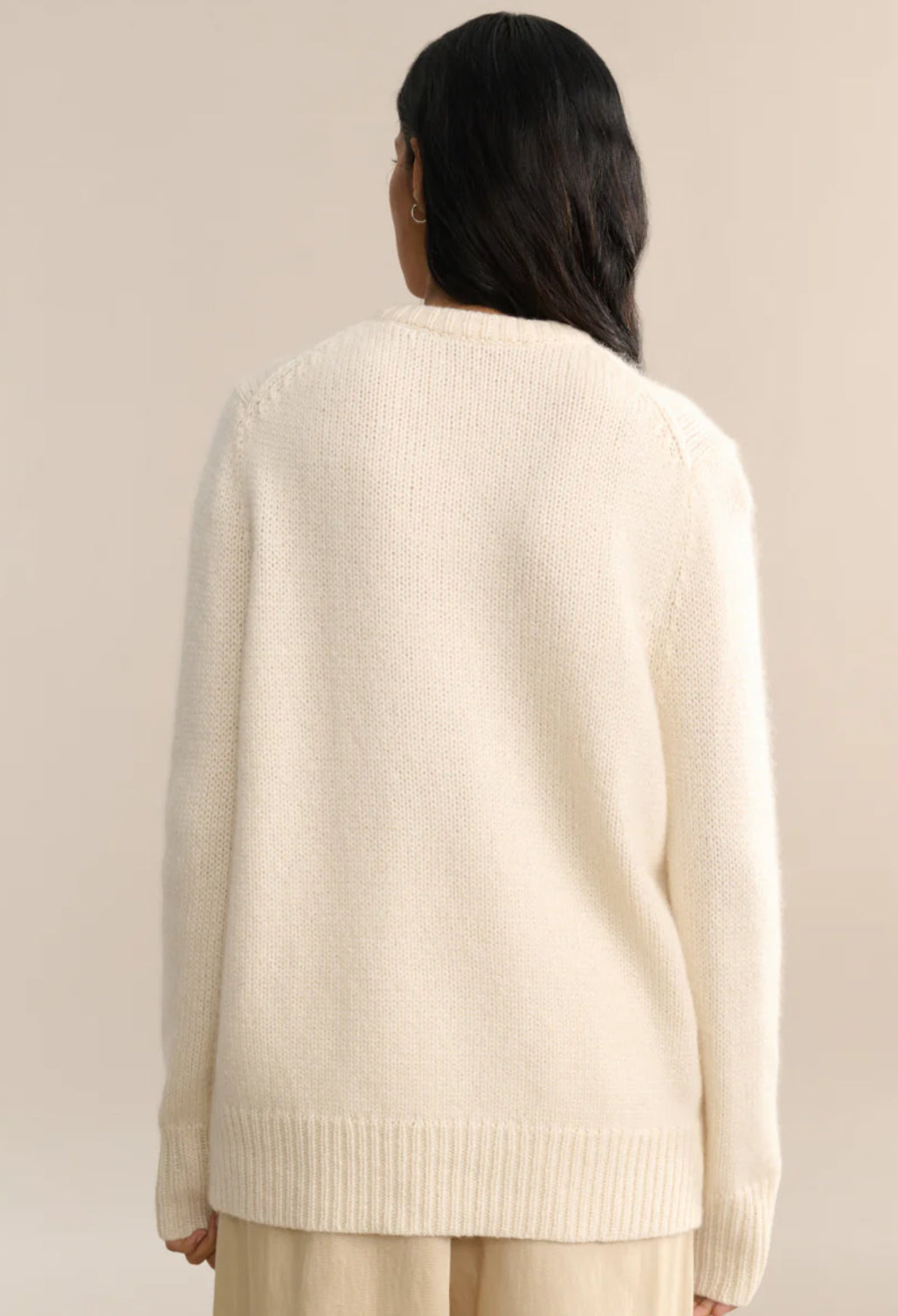 Jenni Kayne - Cashmere Kate V-Neck Sweater in Ivory