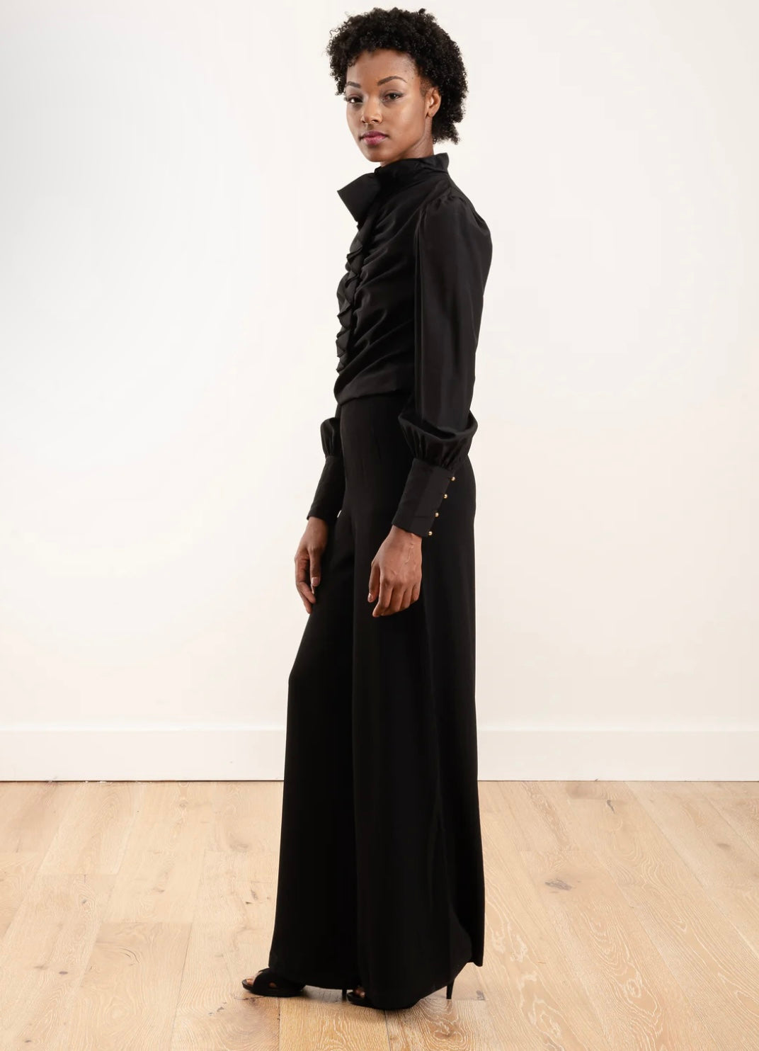 ZIMMERMANN -
espionage wide leg trouser - black