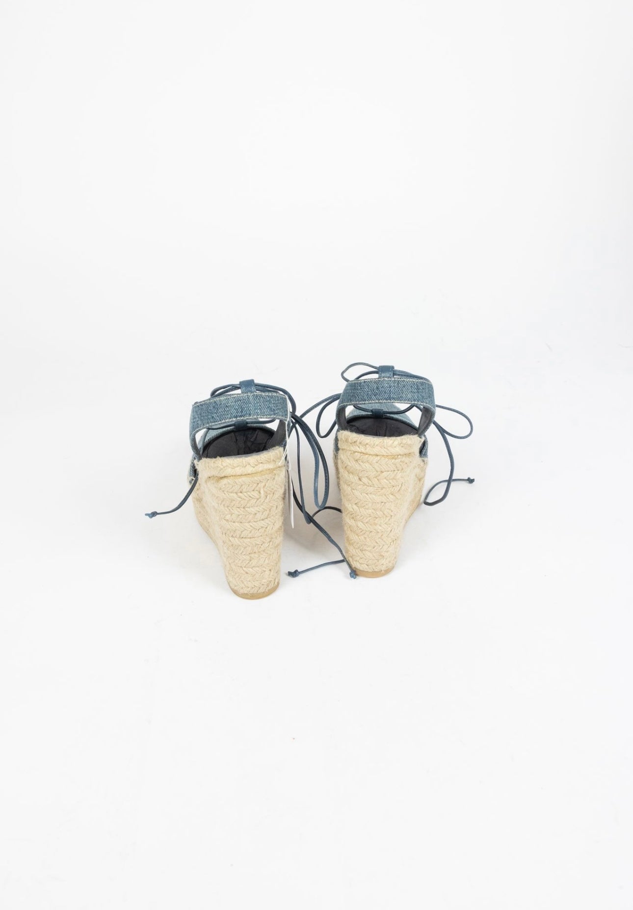 Saint Laurent - Denim Espadrille Wedge