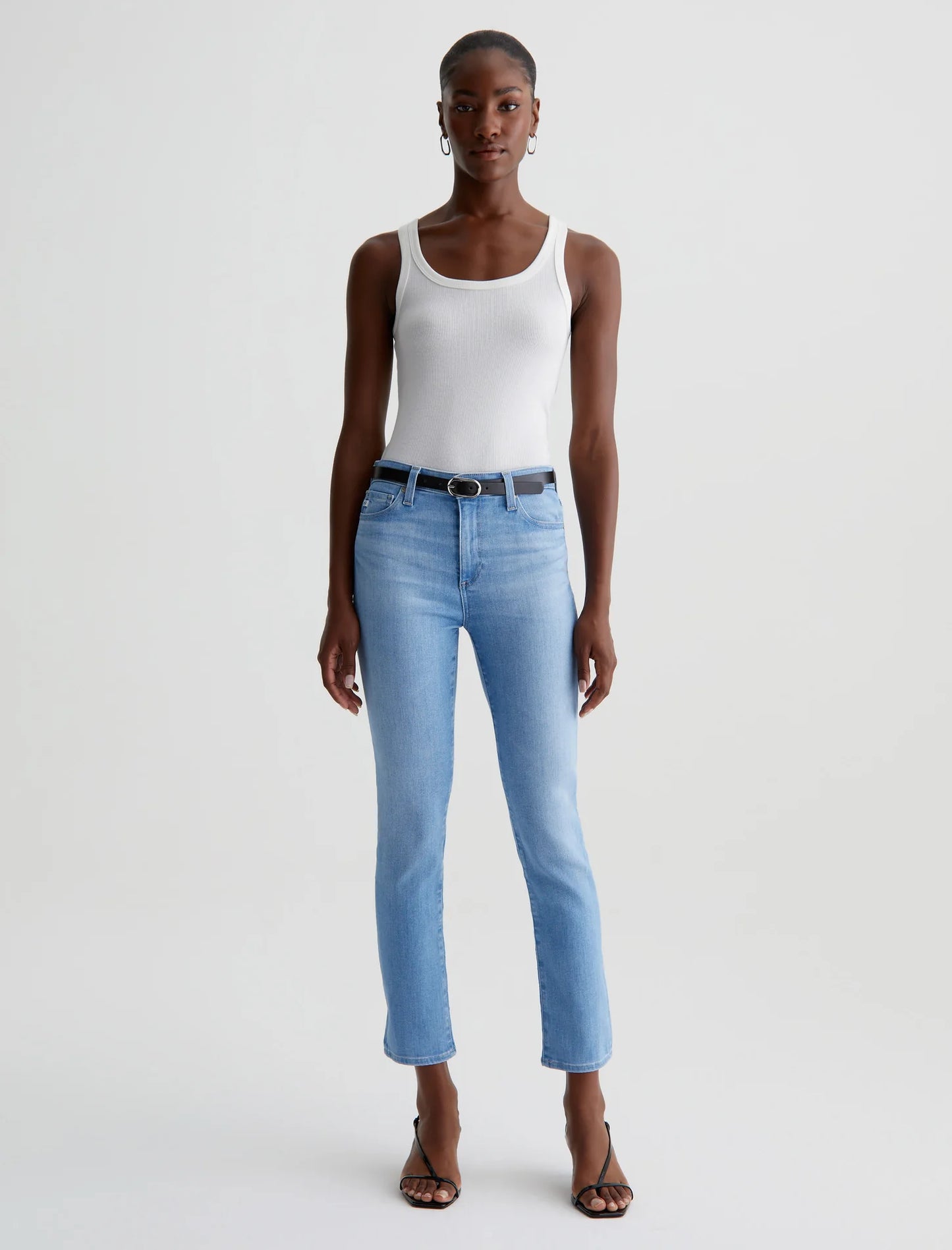 AG JEANS mari crop high rise slim straight