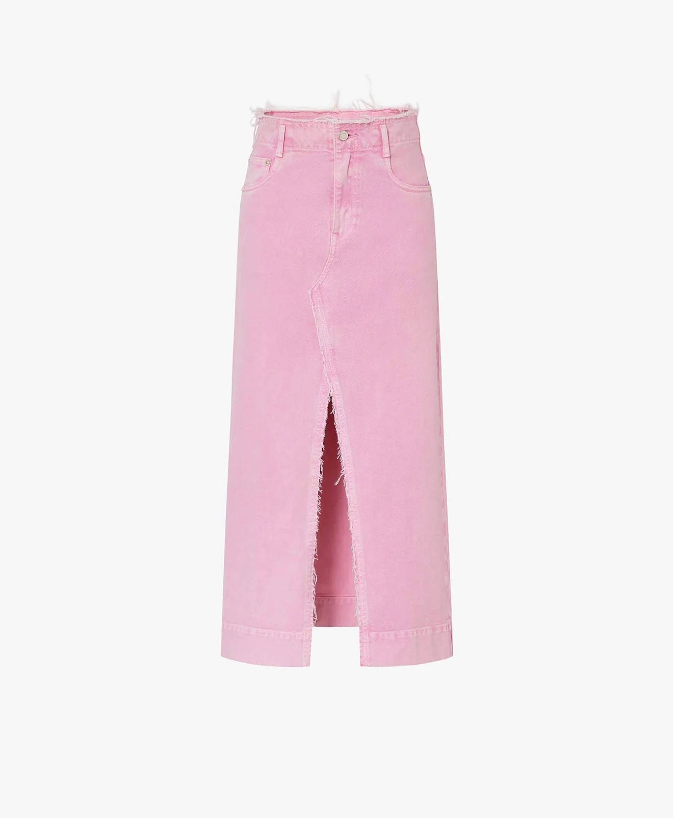 MO&Co - FRONT SLIT PINK SKIRT