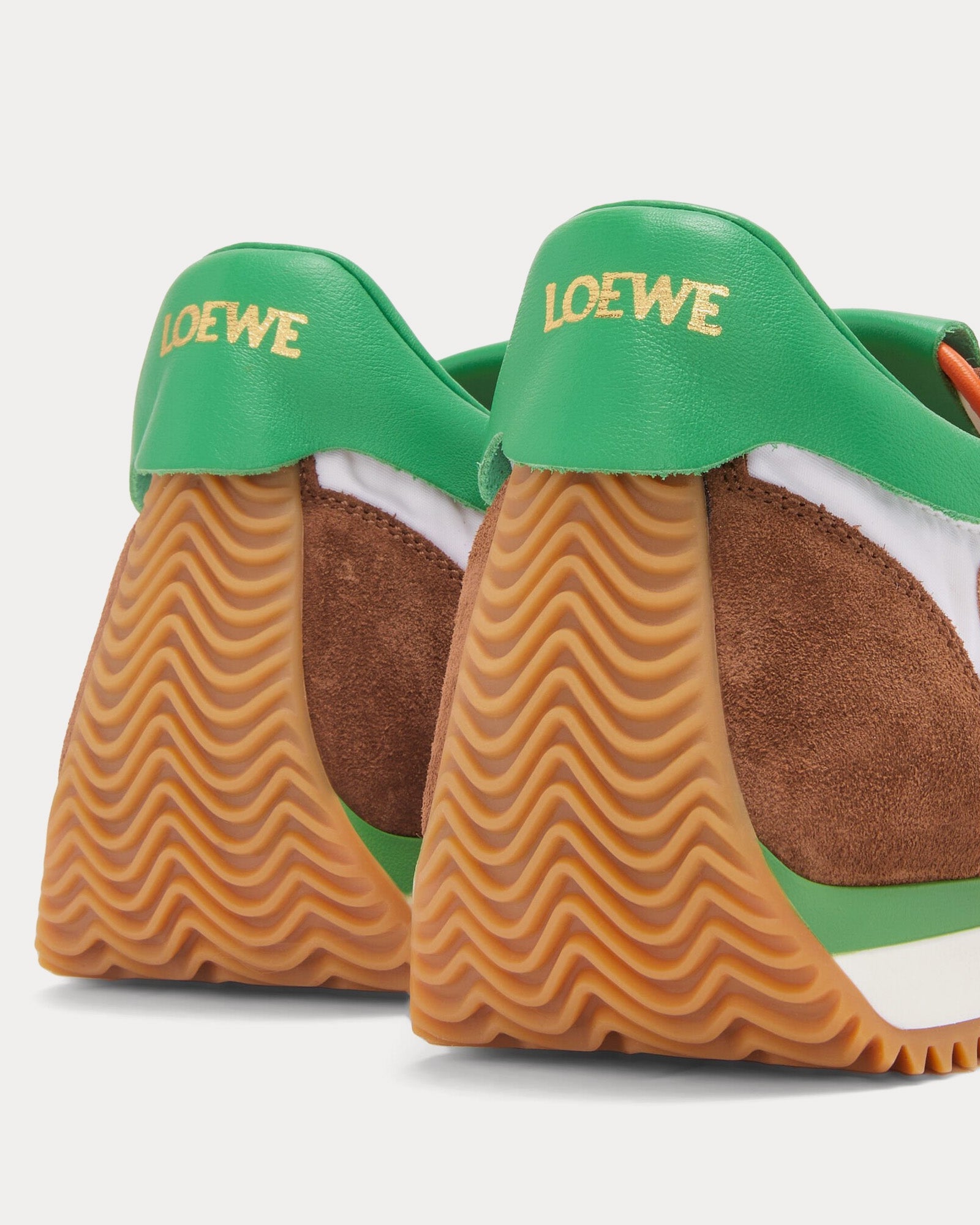 LOEWE multicolor brown orange green flow runner sneakers
