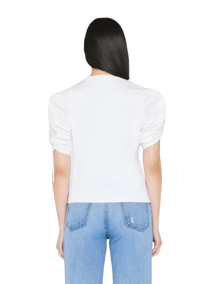FRAME white puff sleeve tee