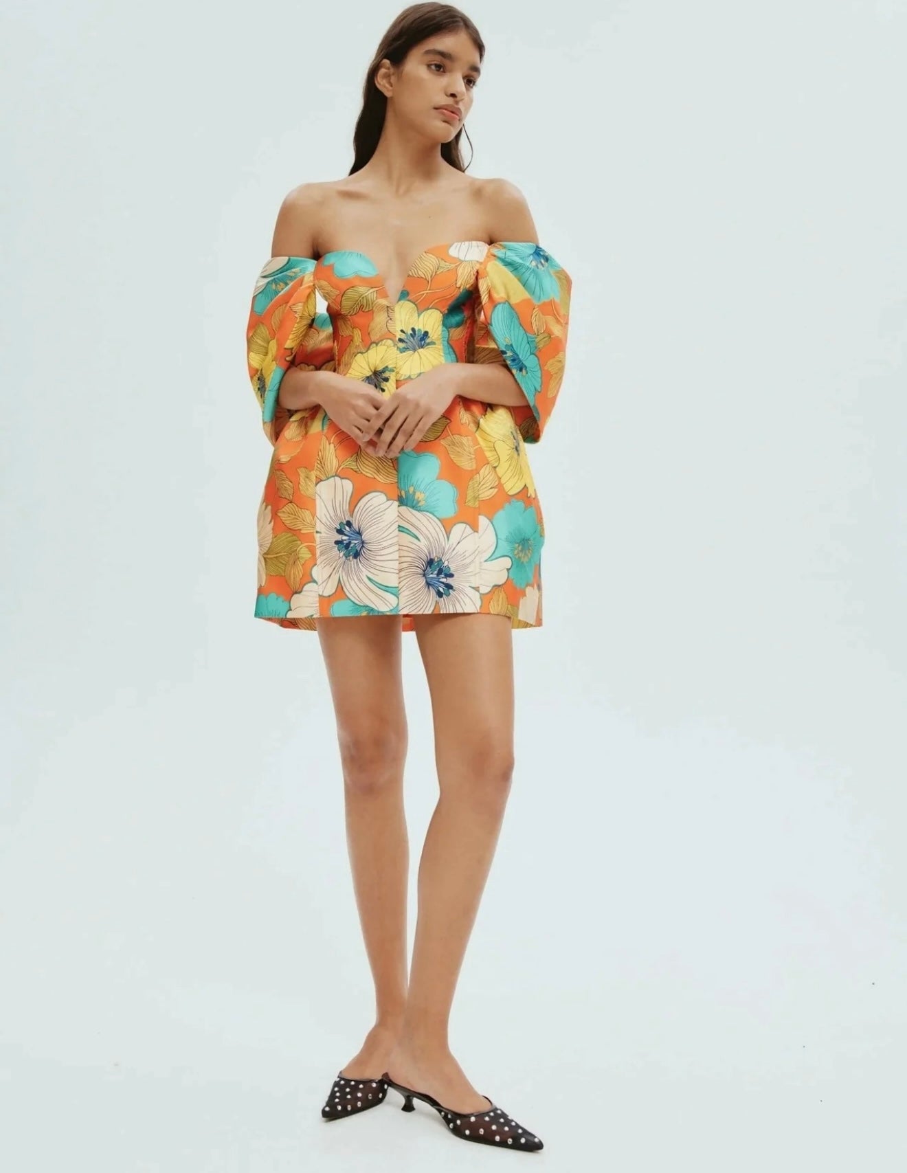 Alémais Piato printed bustier dress