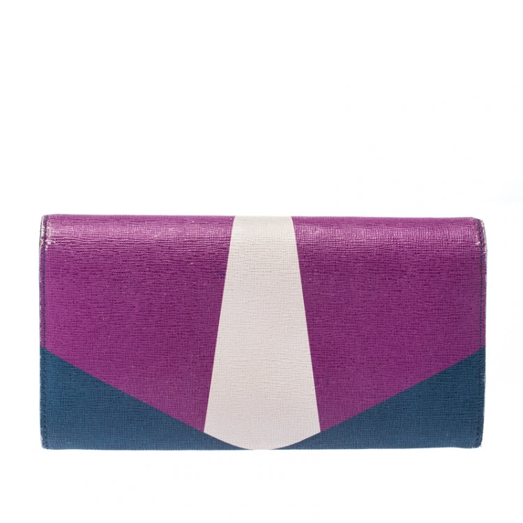 Fendi monster leather crystal wallet