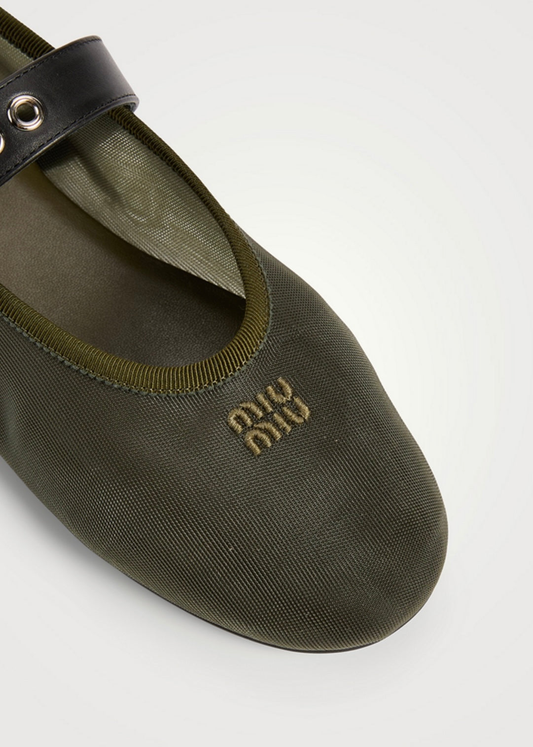 MIU MIU
Mesh Mary Jane Ballerina Flats