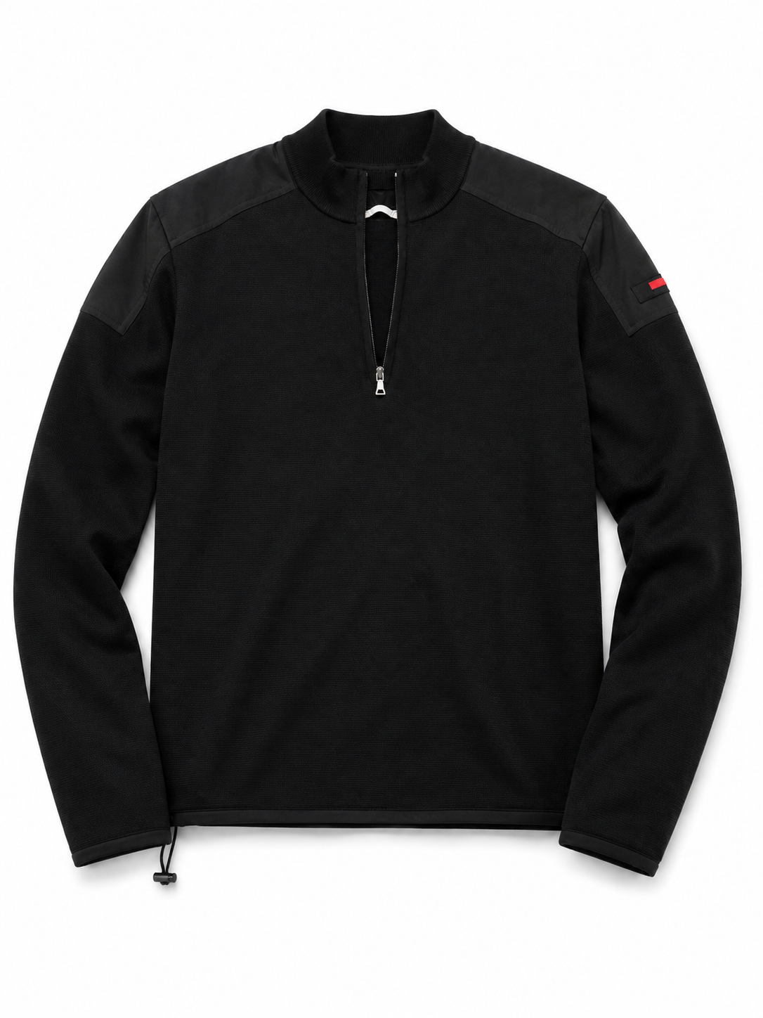 PRADA half zip black sweater