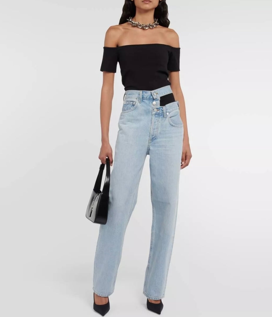 AGOLDE - BROKEN WAISTBAND JEANS
