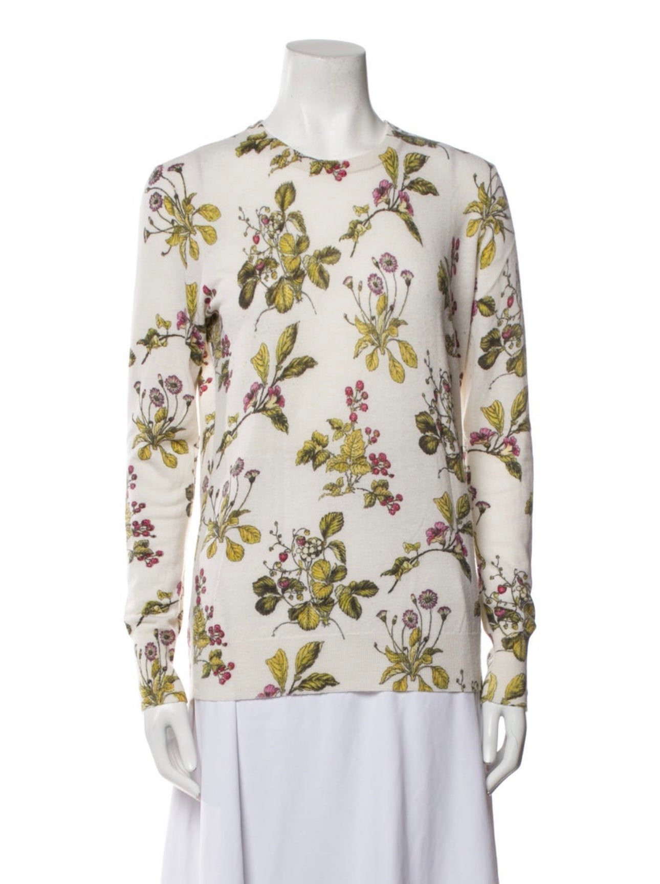 EQUIPMENT - FLORAL PRINT CREWNECK SWEATER