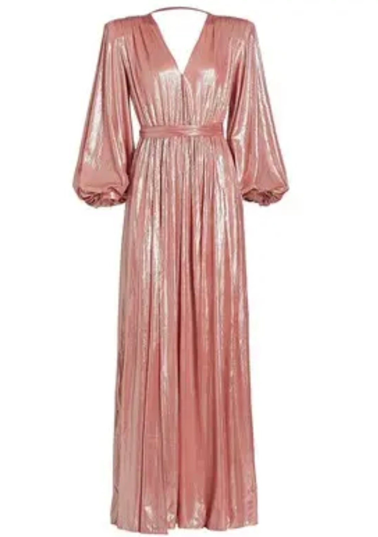 Bronx and Banco Zoe Billowy
-Sleeve V-NECK Gown