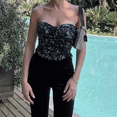 Zara Sequin Stretch Bustier