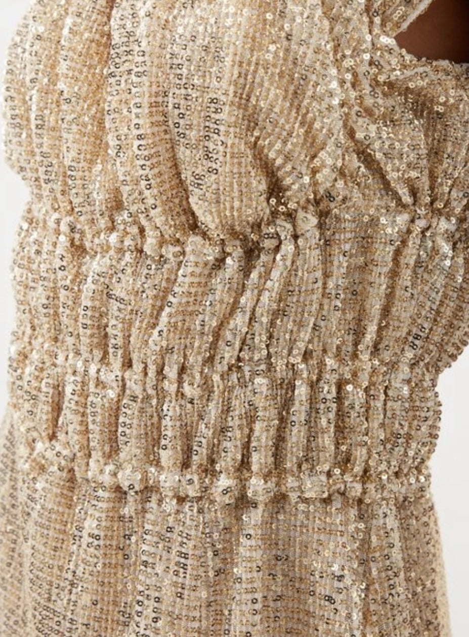 Altuzarra - Lily Ruched Sequinned-jersey Dress