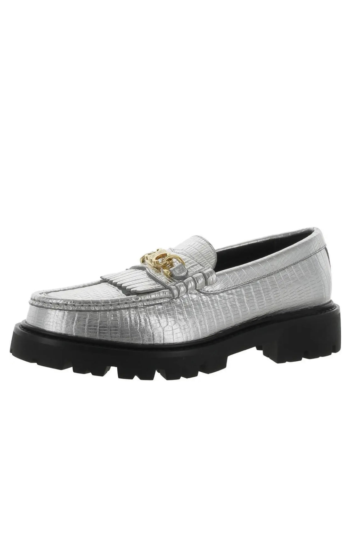Celine
Margaret Triomphe Silver Loafers