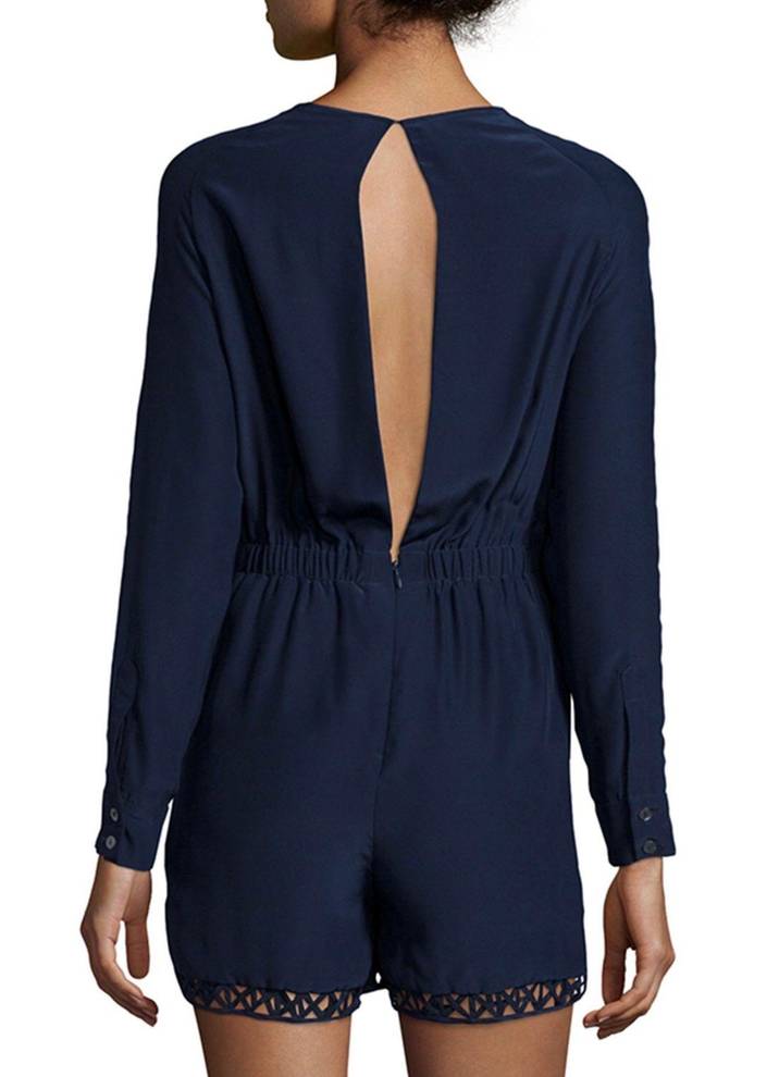 Jonathan Simkai Silk Cutout Romper
